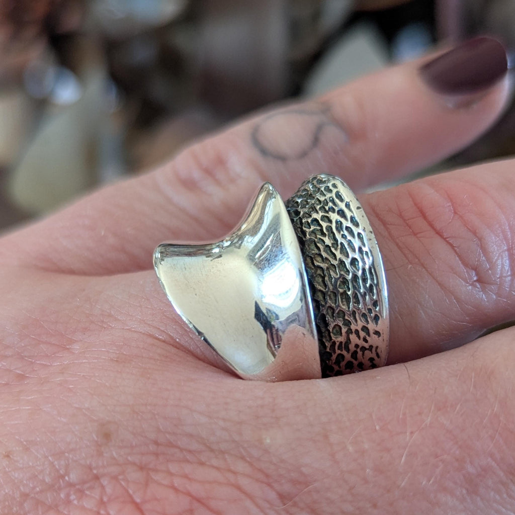Vintage Sterling Silver chunky statement ring