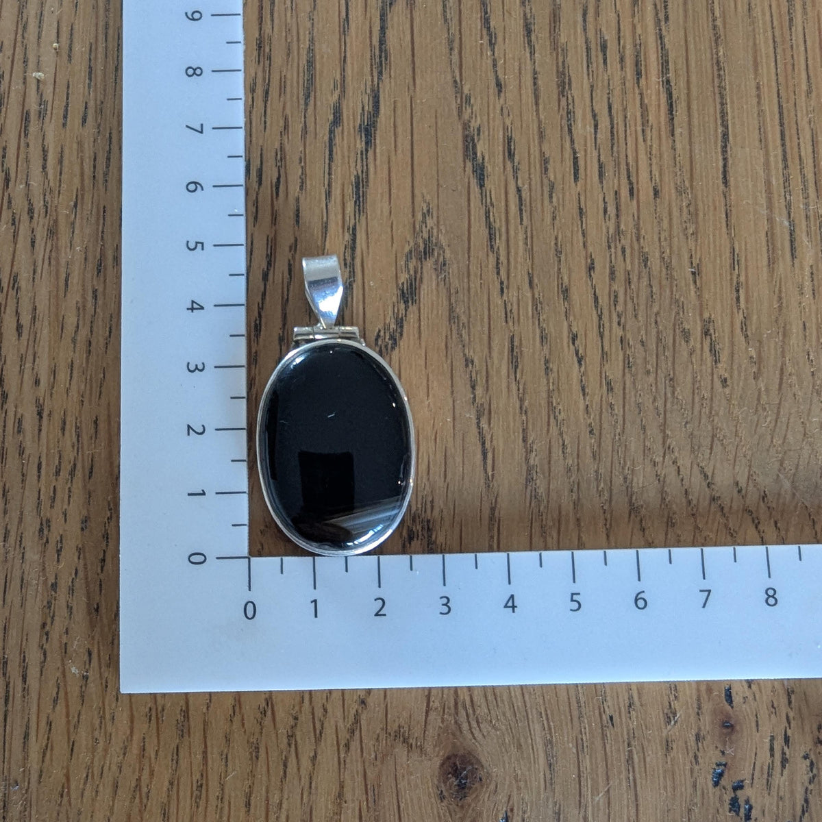 Vintage Banded Earthy Agate & Sterling Silver pendant