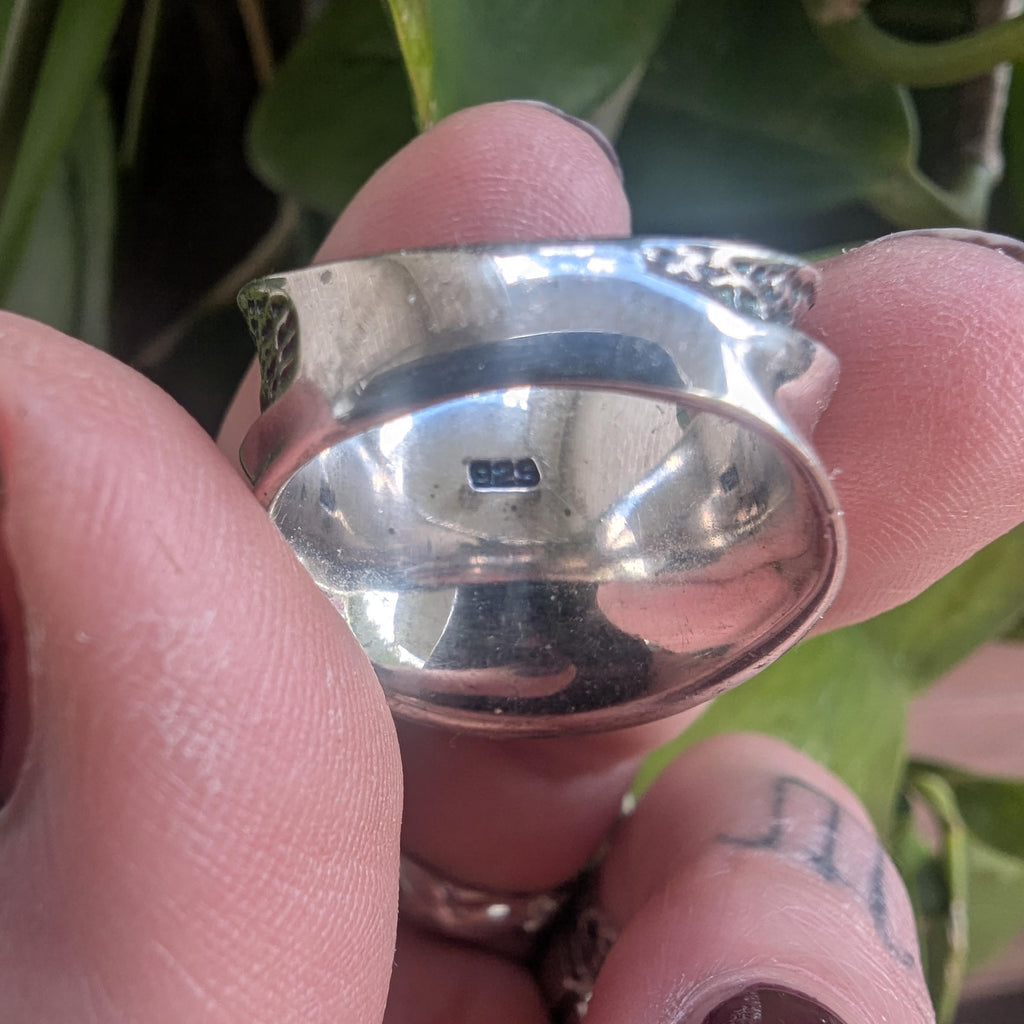 Vintage Sterling Silver chunky statement ring