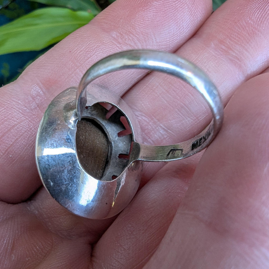 Vintage Tigers Eye Mexican Sterling Silver ring